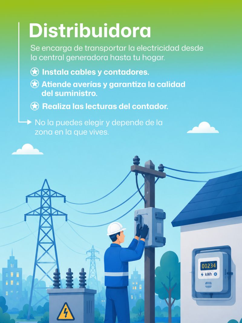 Funciones de la Distribuidora Eléctrica