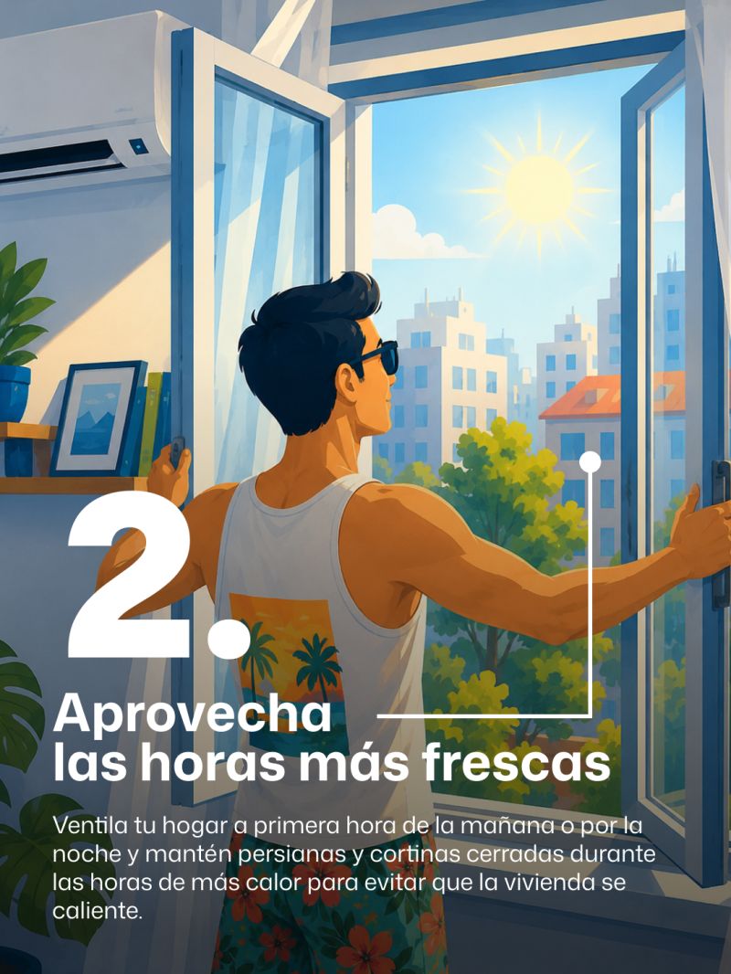 Consejo 2: Cocina inteligente en verano